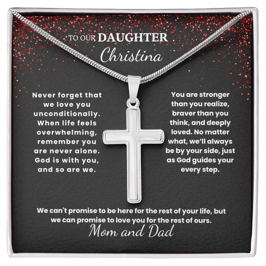 Beloved Daughter Cross Necklace